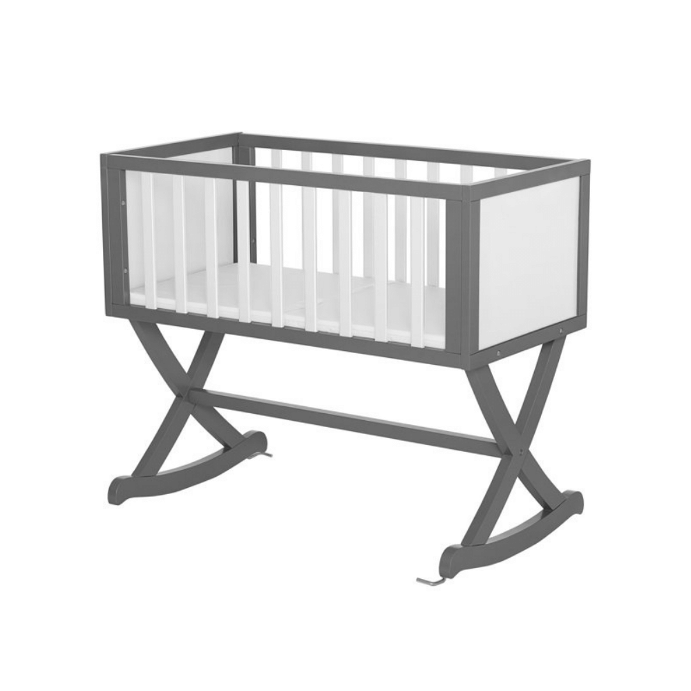 Dream On Me Haven Cradle. Gray and White