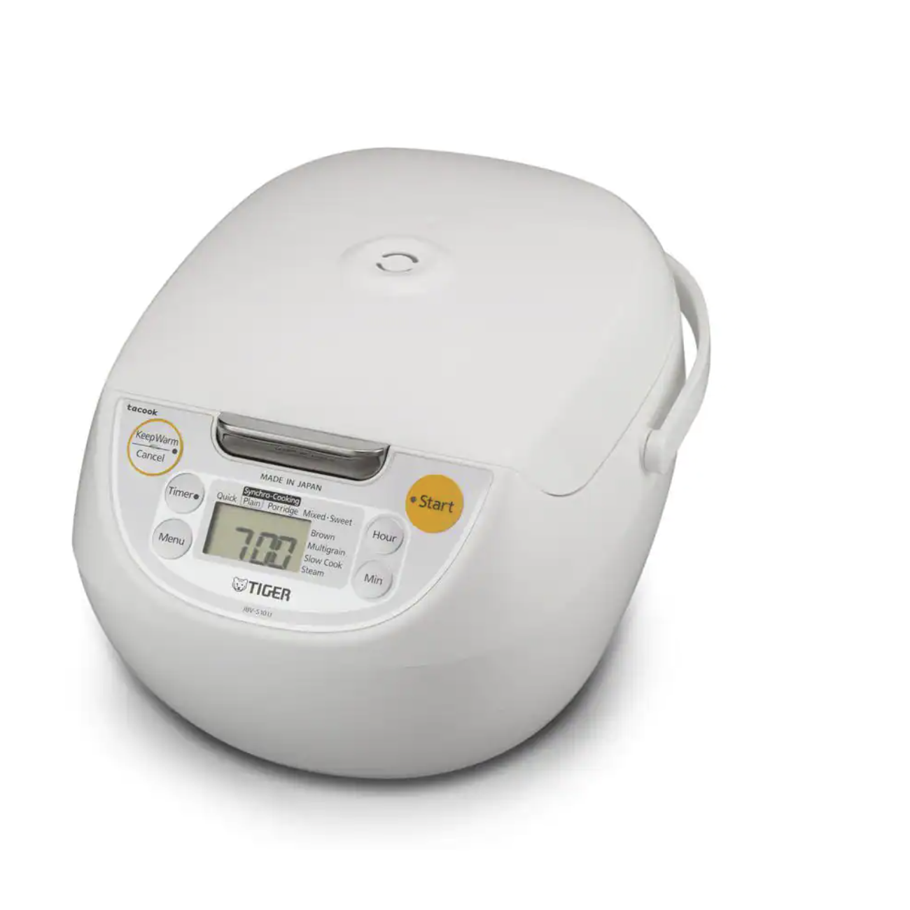 Tiger Micom 5.5-Cup White Rice Cooker With Tacook Cooking Plate