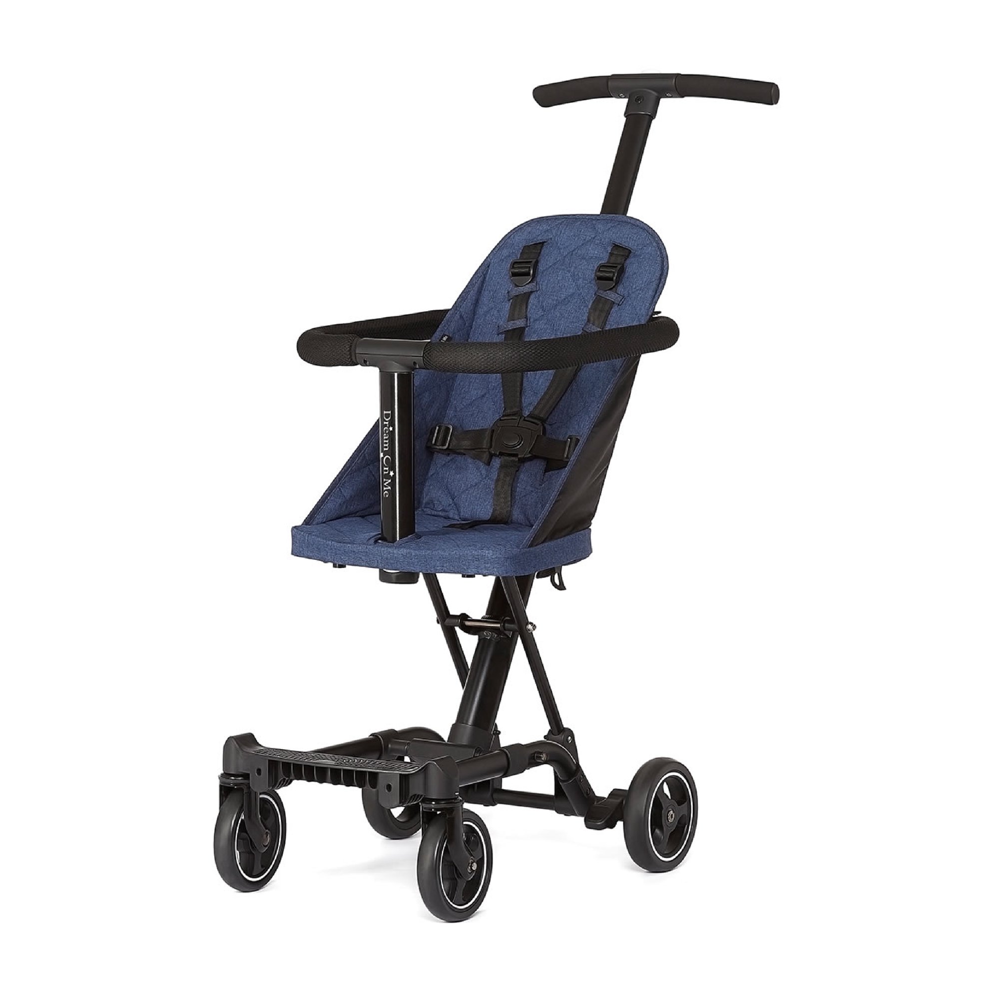 Dream On Me Coast Rider. Lightweight Compact Travel Stroller. Navy