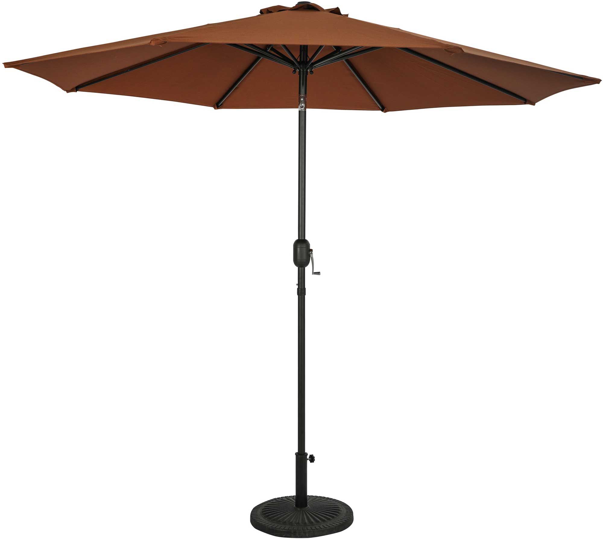Island Umbrella Blue Wave Trinidad II 9 ft. Octagon Market Umbrella. Coffee