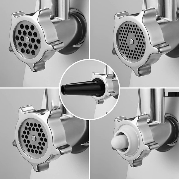 V.I.P. 2000W Electric Meat Grinder With 3 Cutting Plates And 4 Vegetable Slicer Kits For Home Use