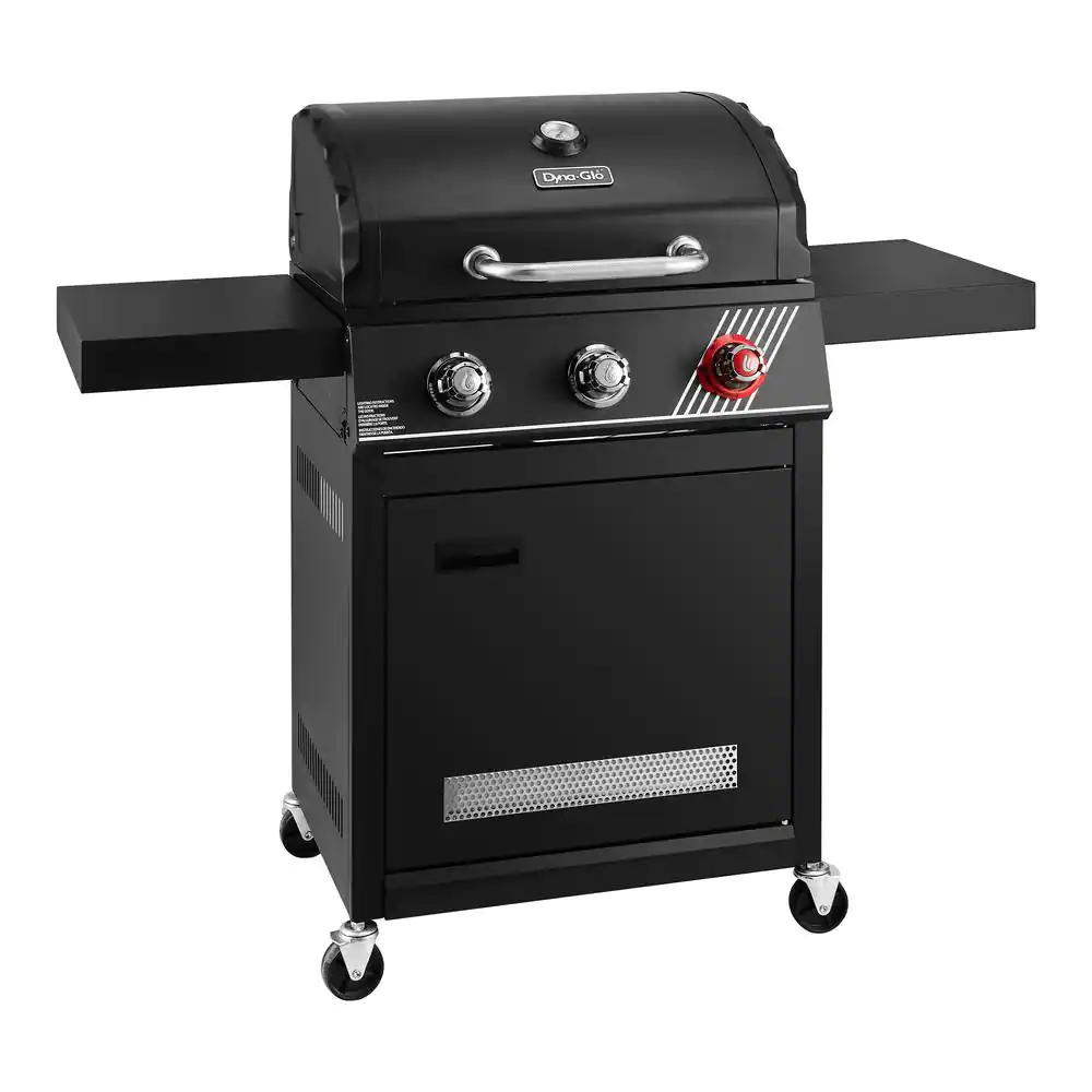 Dyna-Glo 3-Burner Propane Gas Grill In Matte Black With TriVantage Multifunctional Cooking System
