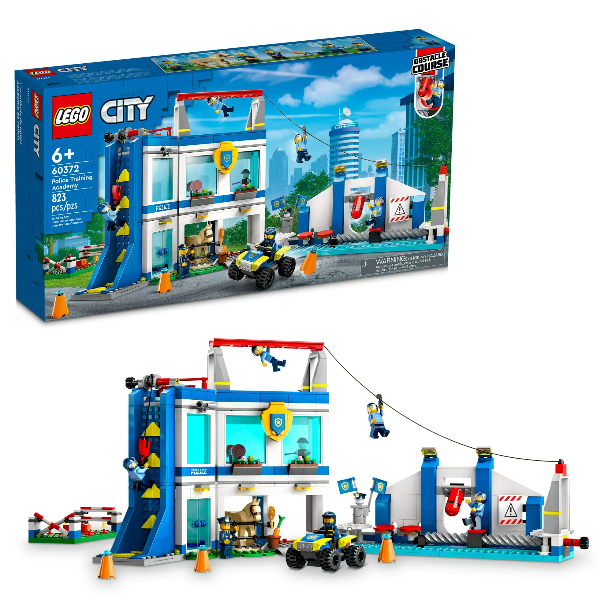 Lego City Police Training Academy 60372 Building Toy Set (823 Pieces)