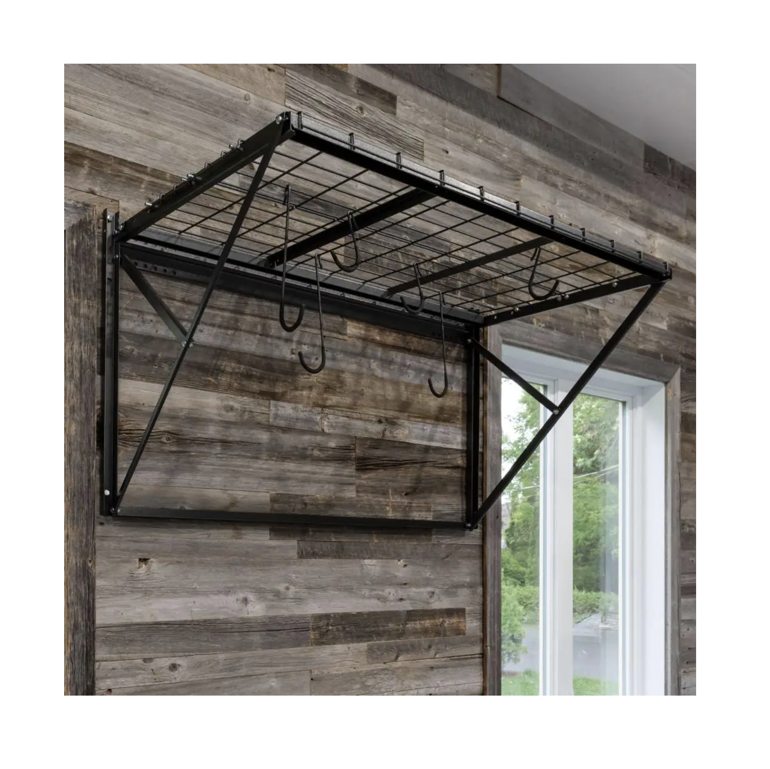 Proslat ProRack Black Metal 4 ft. Storage Rack