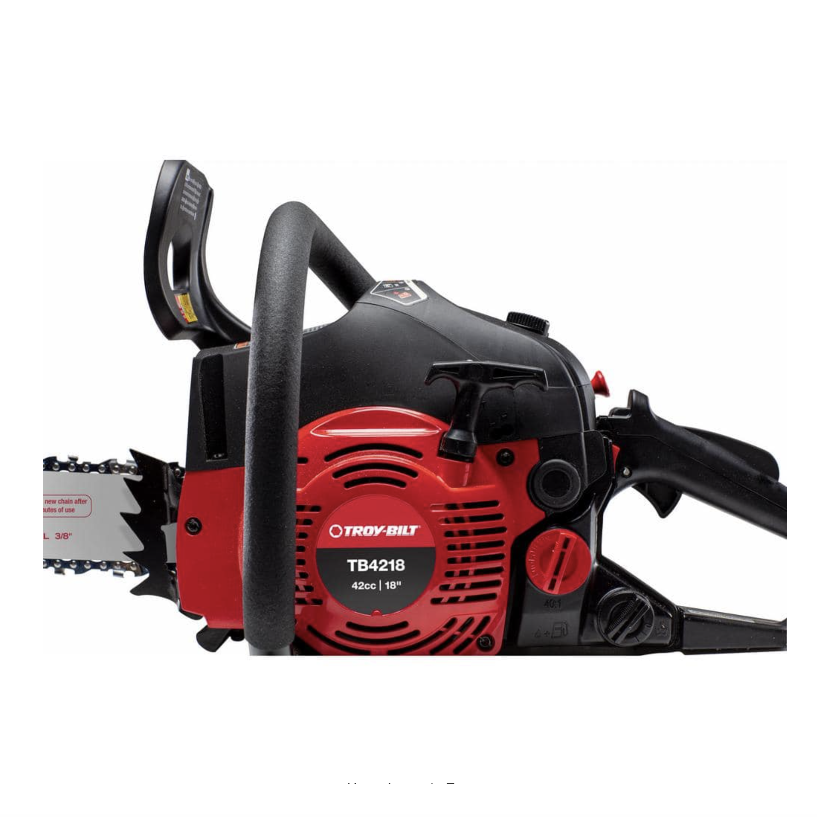 Troy-Bilt 18 in. 42 cc 2-Cycle Lightweight Gas Chainsaw With Automatic Chain Oiler