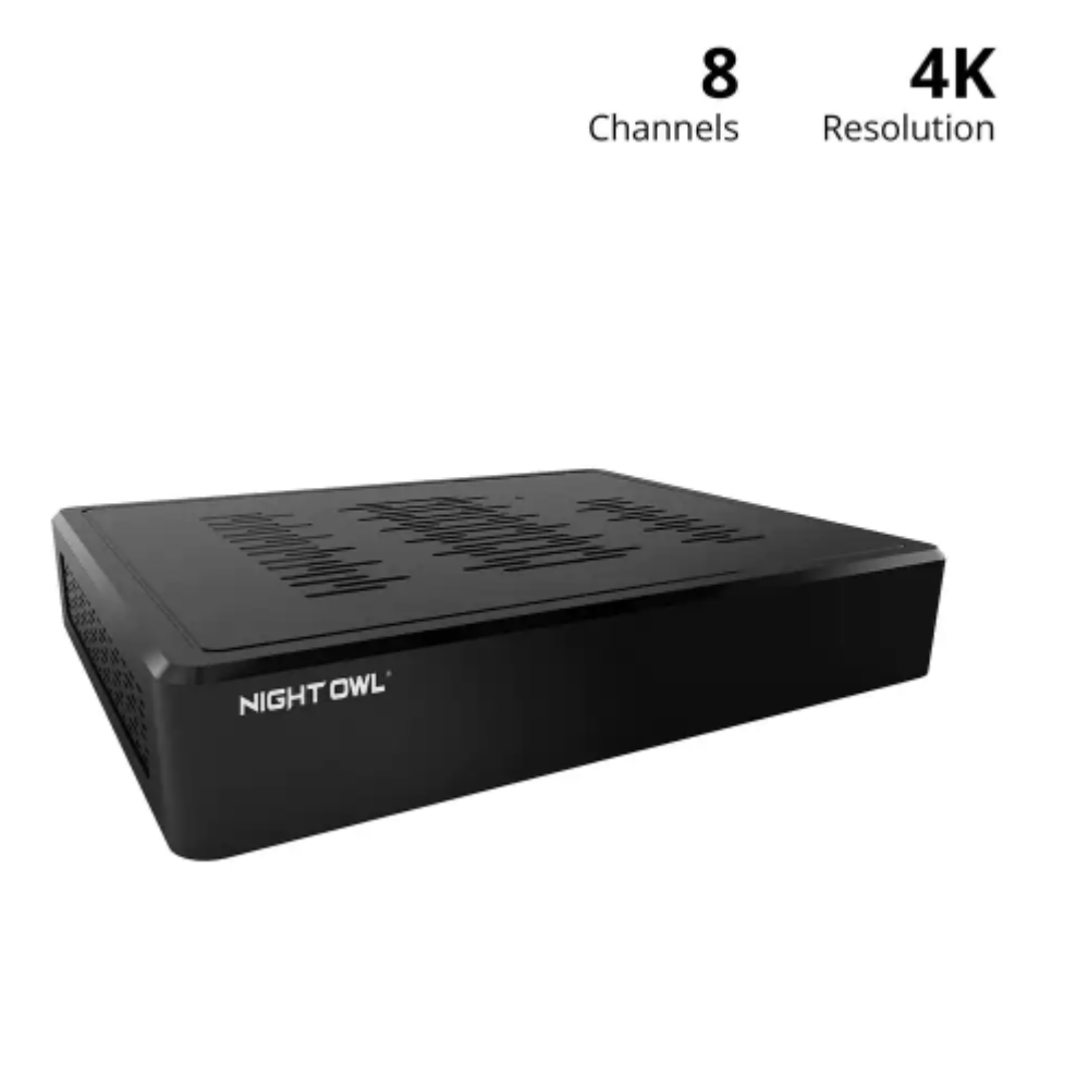Night Owl BTD8 Series 8-Channel Bluetooth 4K HD DVR Player - Hard Drive Not Included