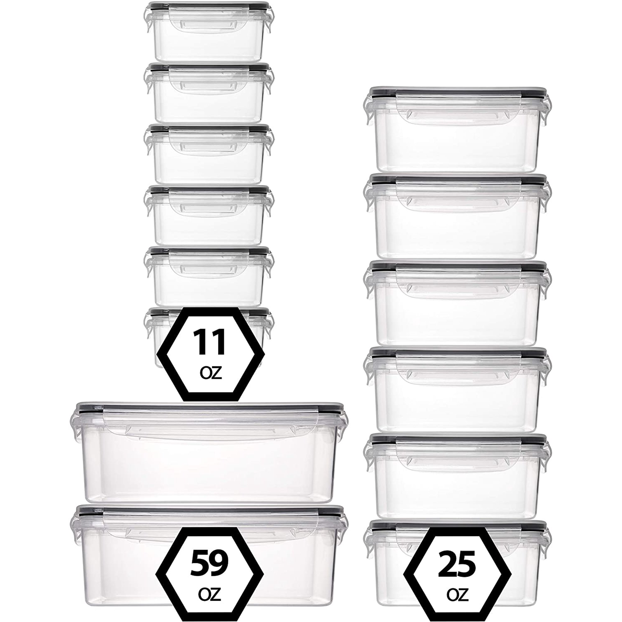 Fullstar 28-Piece Variety Pack Food Storage Containers with Lids. BPA-Free (14-Pack)