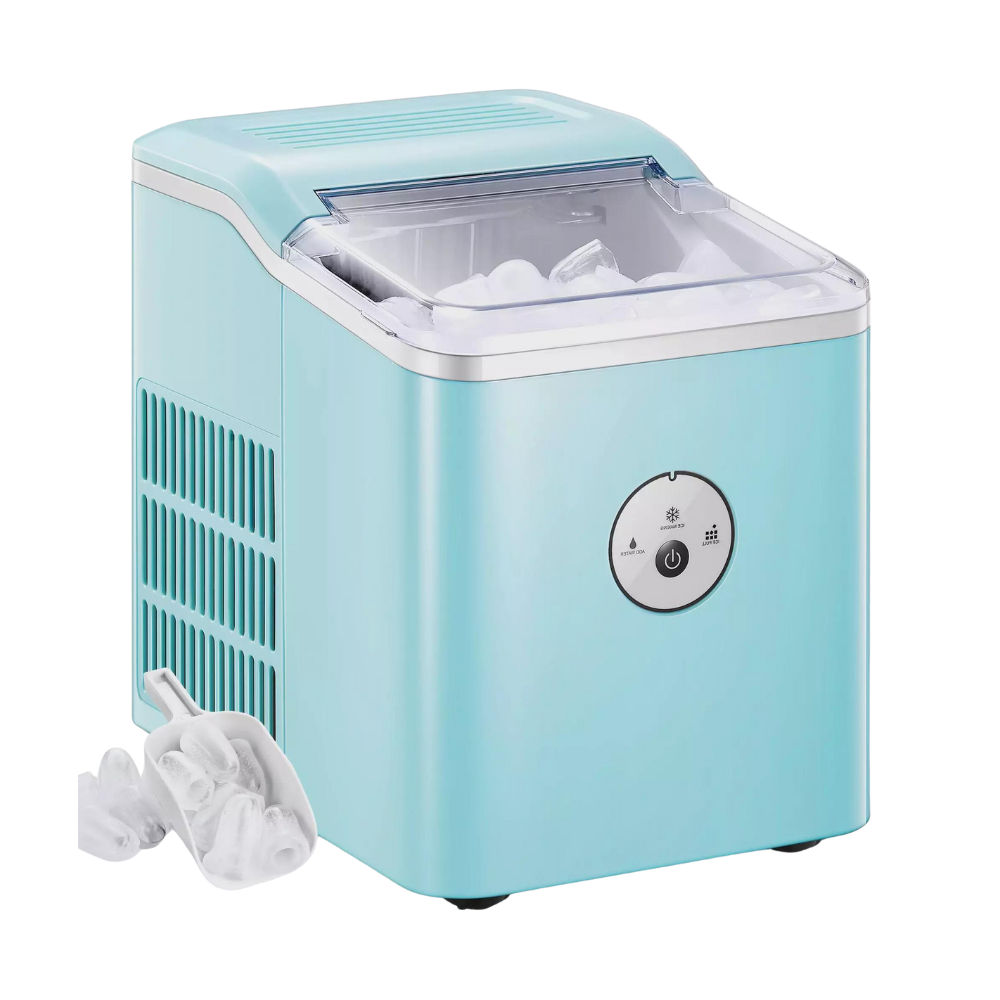 Aicook Ice Maker Countertop. 28 lbs. Ice in 24 Hrs. 9 Ice Cubes Ready in 5 Minutes. Portable Ice Maker Machine