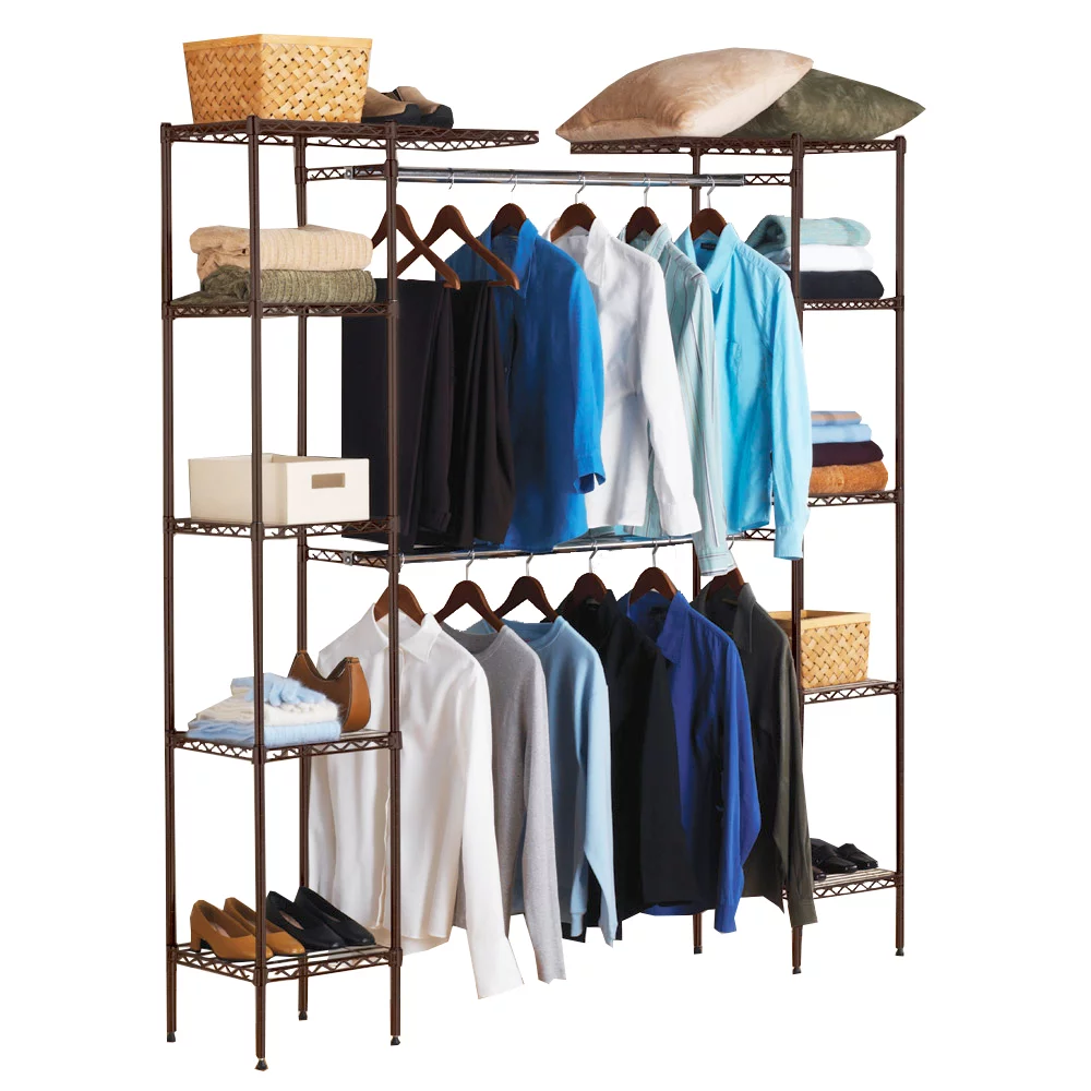 Seville Classics Expandable Closet Systems. Satin Bronze
