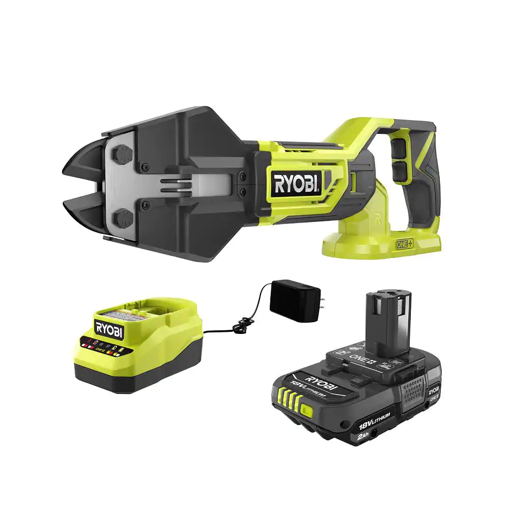 Ryobi ONE+ 18V Cordless Bolt Cutters With 2.0 Ah Battery And Charger