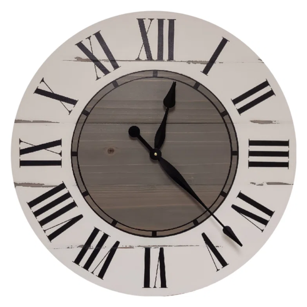 Gracie Oaks Extra Large Malidienne Wood Wall Clock