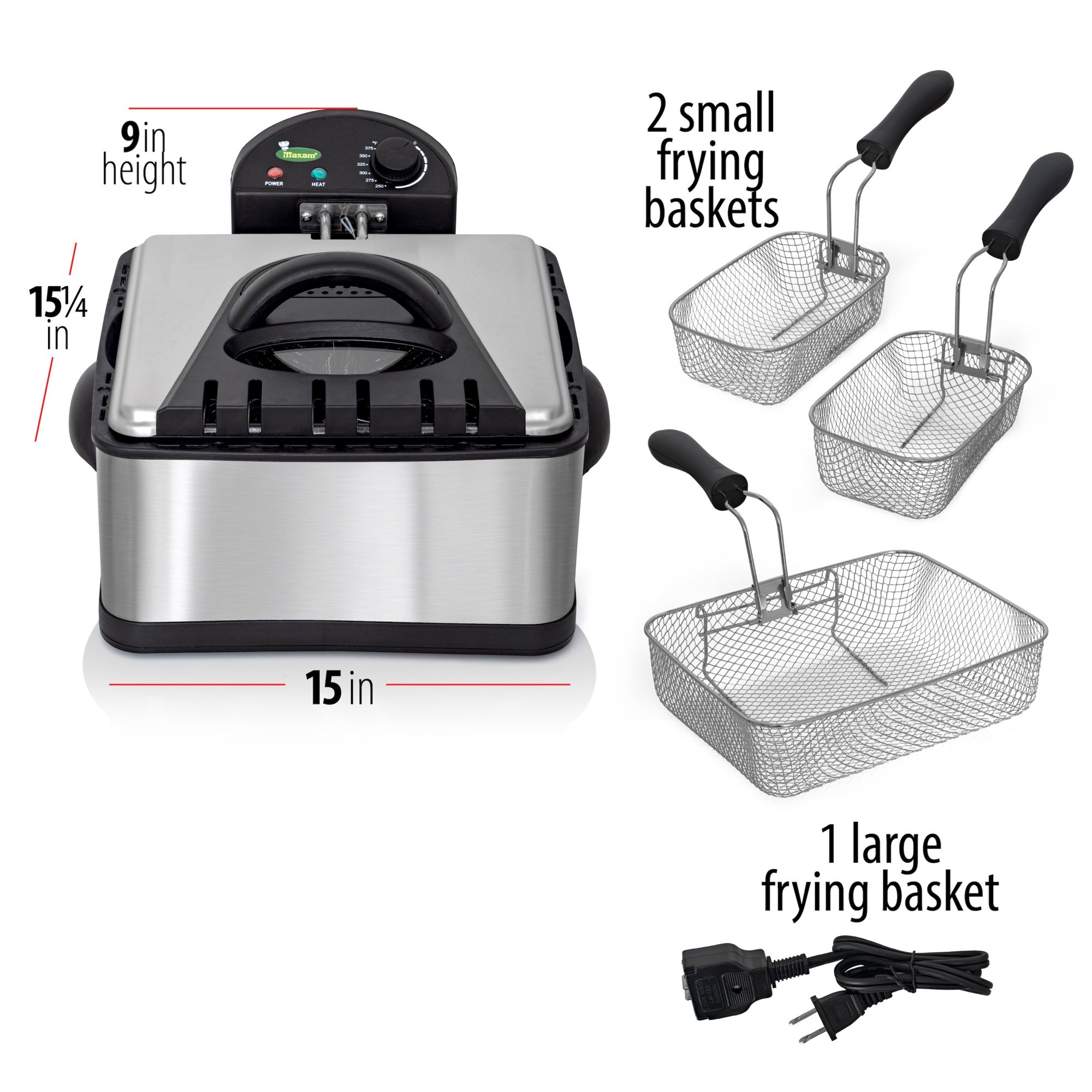 Maxam 4qt Electric Deep Fryer