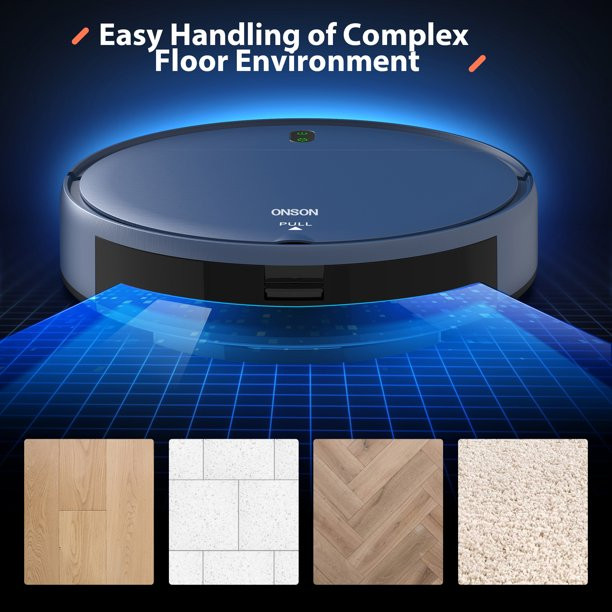 Onson Robot Vacuum. 2 in 1 Mopping Wifi Connected Robotic Vacuum Cleaner Combo