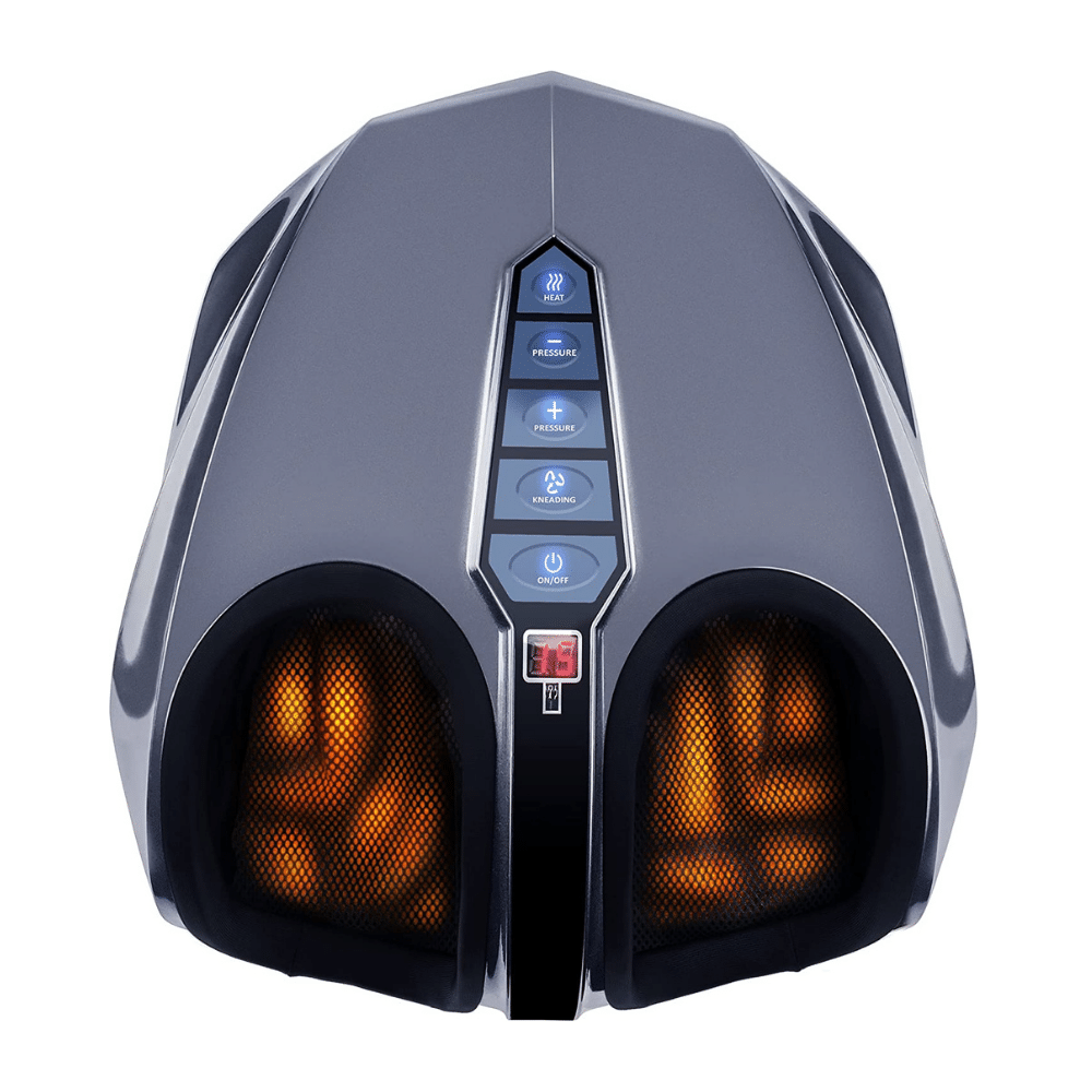 Miko Shiatsu Foot Massager Kneading/Rolling With Switchable Heat And Pressure Settings. Includes 2 Remotes (Newest Version)