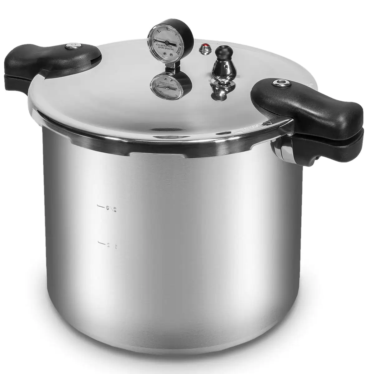 Barton Premium Series 22 qt. Silver Aluminum Dishwasher Safe Induction Compatible Stovetop Pressure Cookers