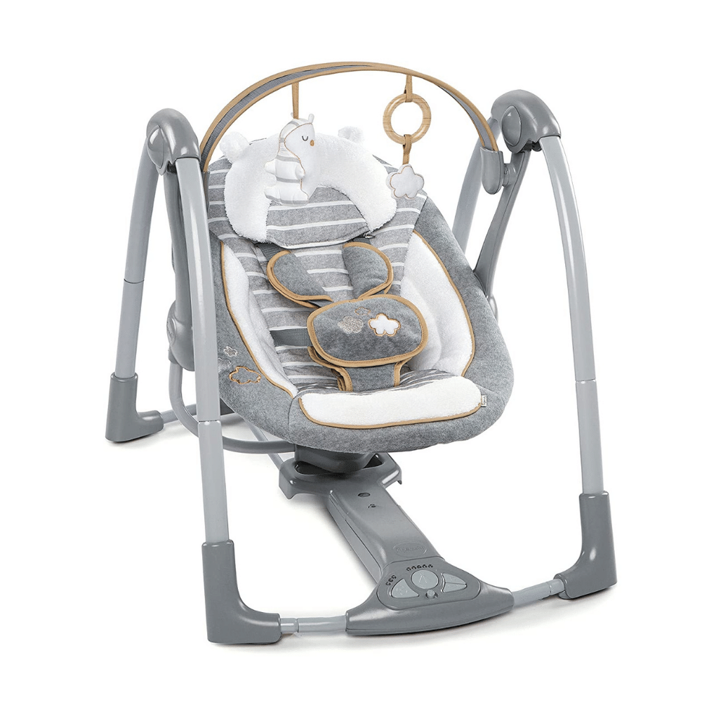 Ingenuity Boutique Collection Swing And Go Portable Swing. Bella Teddy