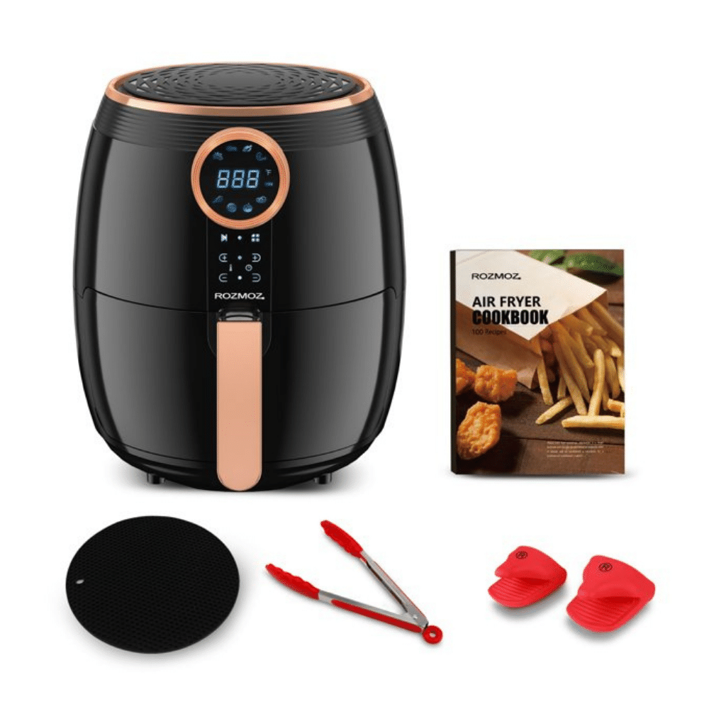 Rozmoz 5.2 Qt Air Fryer Oven. 8 In 1 Oil-less Air Fryer Cooker with Touchscreen