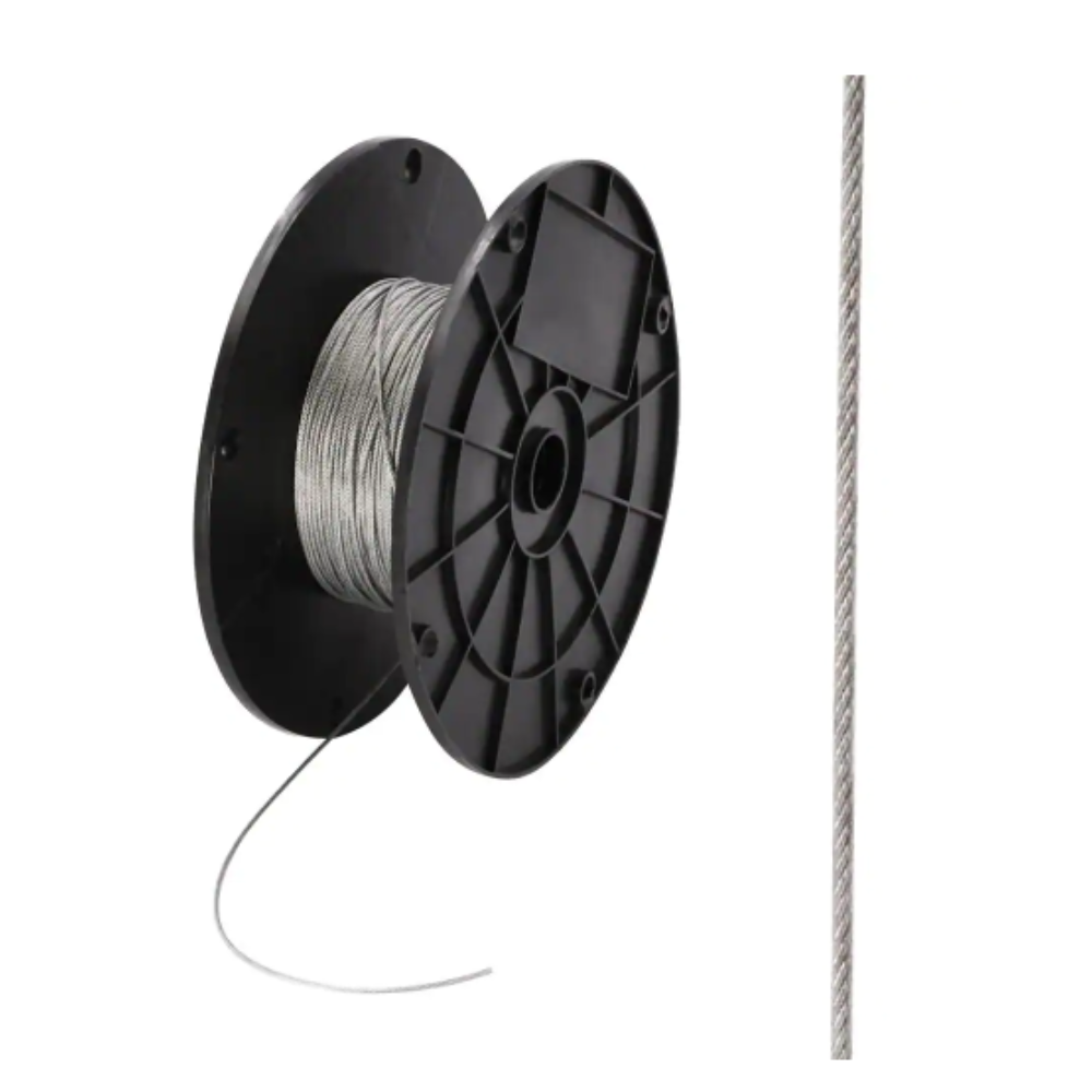 Everbilt 1/16 in. x 500 ft. Galvanized Steel Uncoated Wire Rope