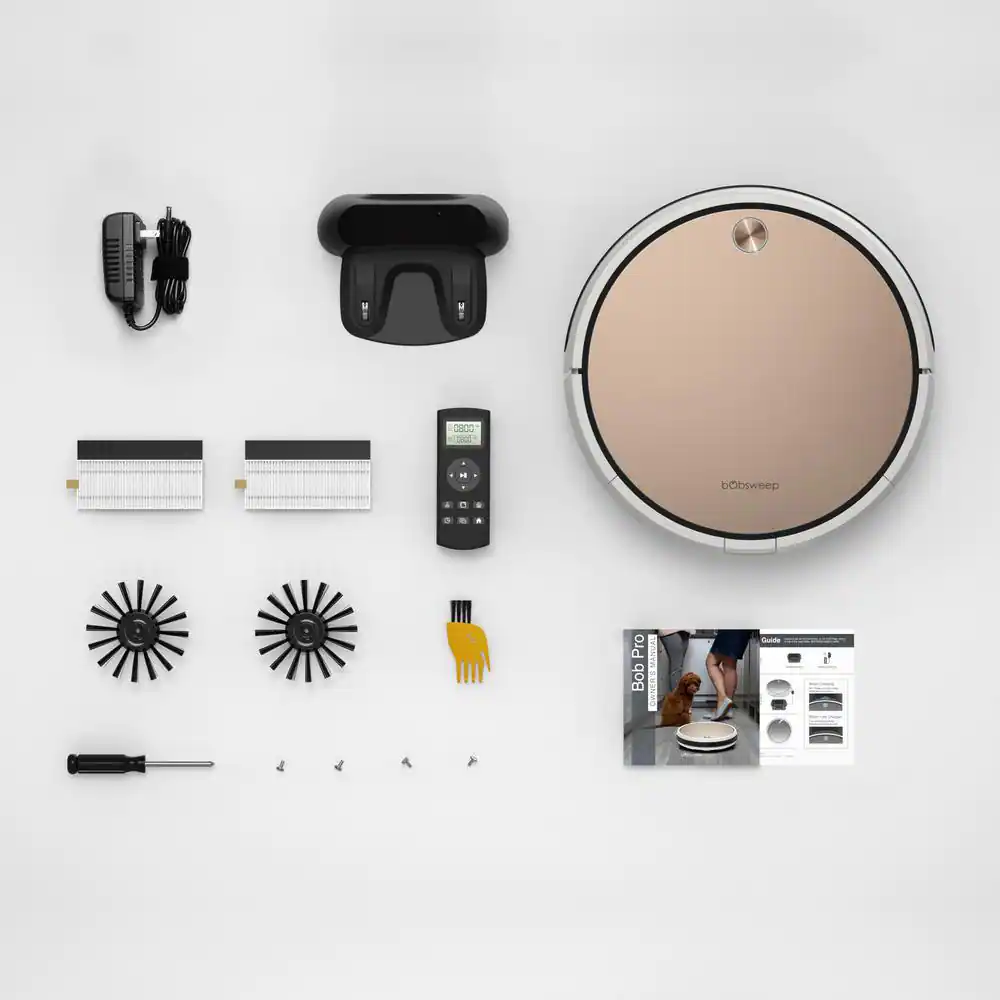 bObsweep Pro Robotic Vacuum Cleaner. Gold