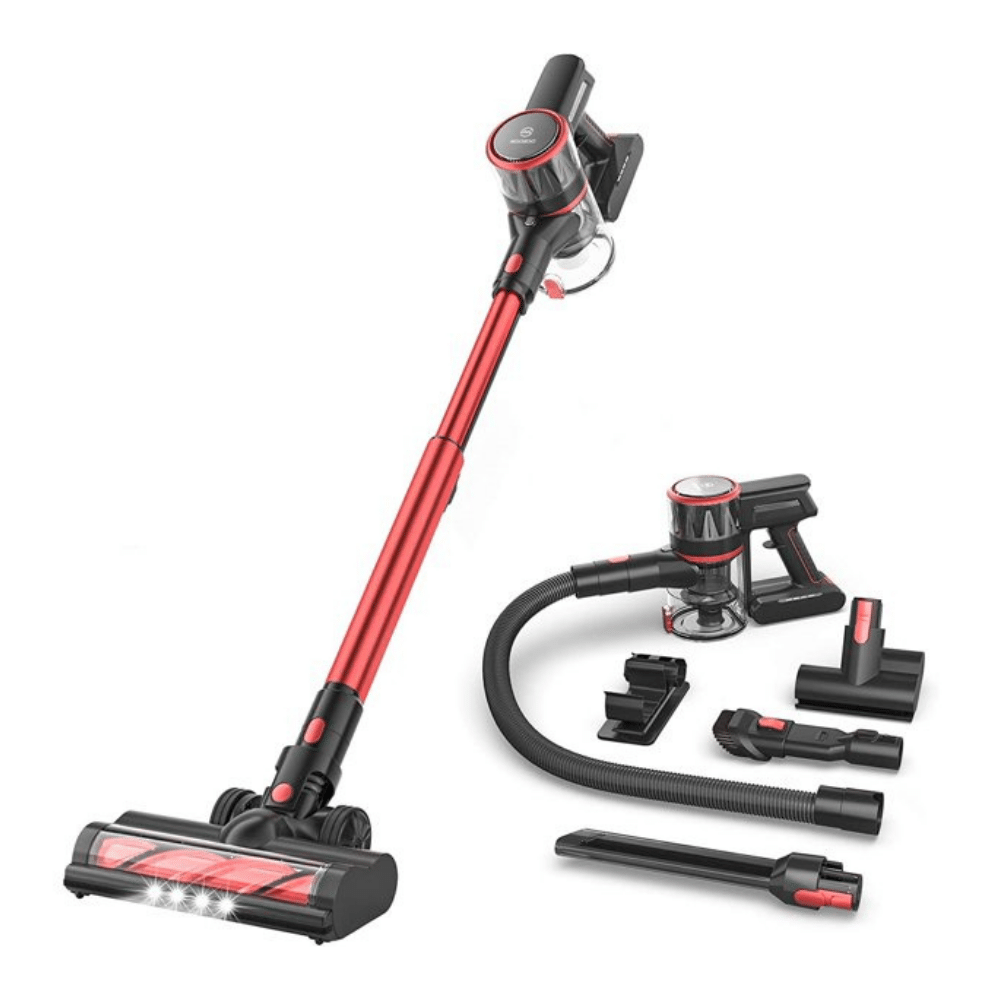 Moosoo K17-Pro Cordless Vacuum Stick Vacuum Cleaner Ultra-Quiet with Brushless Motor. Multi-Attachments
