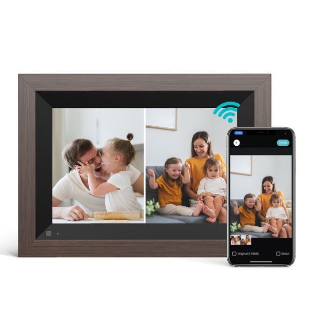 Voger WiFi Digital Picture Frame. Photo Frame 10.1 inch HD Touch Screen With 1280×800 Resolution. 16gb Built-In Storage
