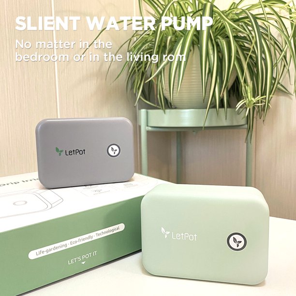 LetPot Gray Smart Drip Irrigation Kit With App Control For Gardening And Automatic Watering