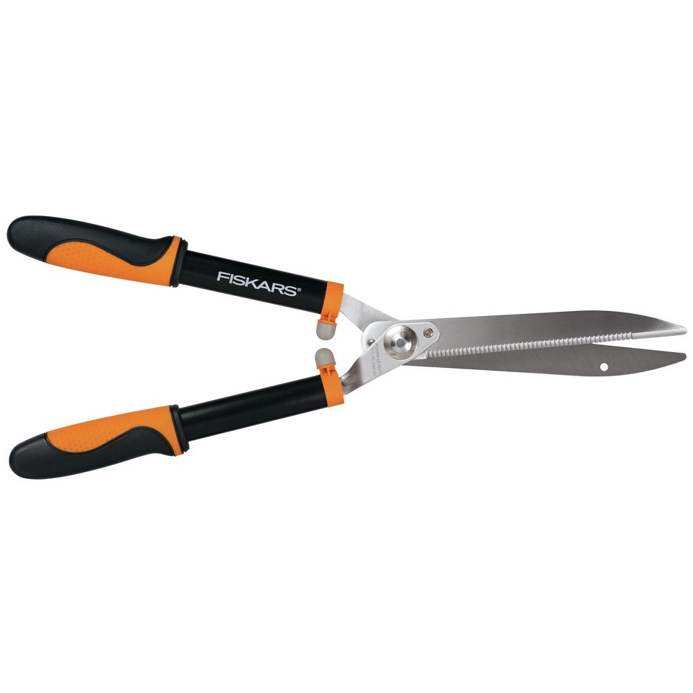 Fiskars 23″ Hedge Shears. Power-Lever Softgrip Hedge Clippers with Steel Blade