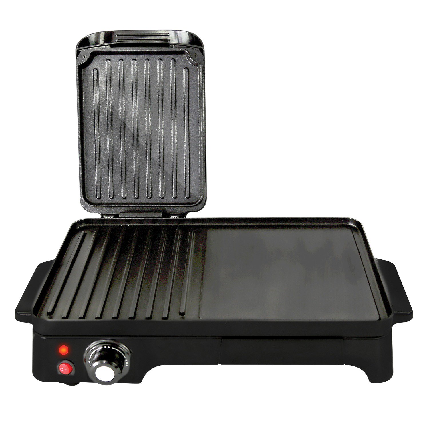 NutriChef PKGRIL43 Electric Griddle Crepe Maker with Press Grill
