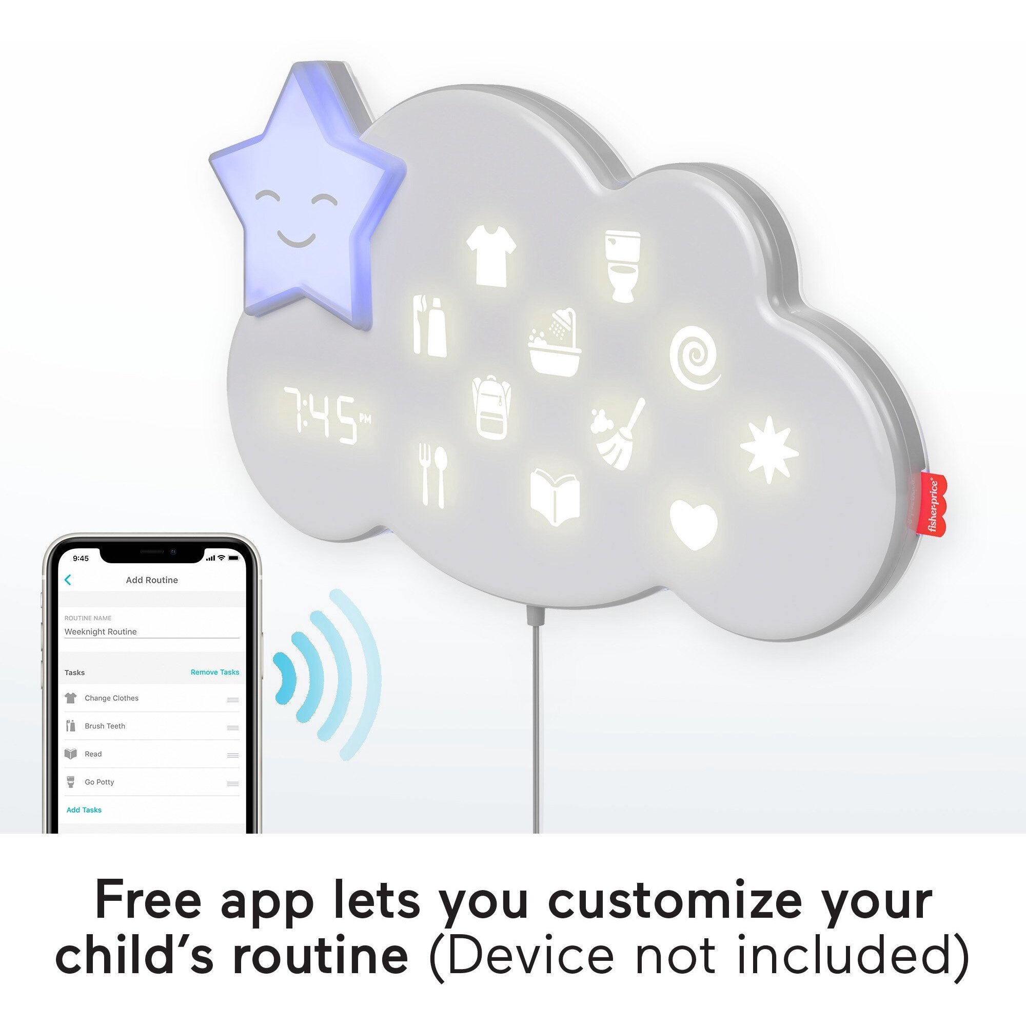 Fisher-Price Lumalou Better Bedtime Routine System. Wall Mounted