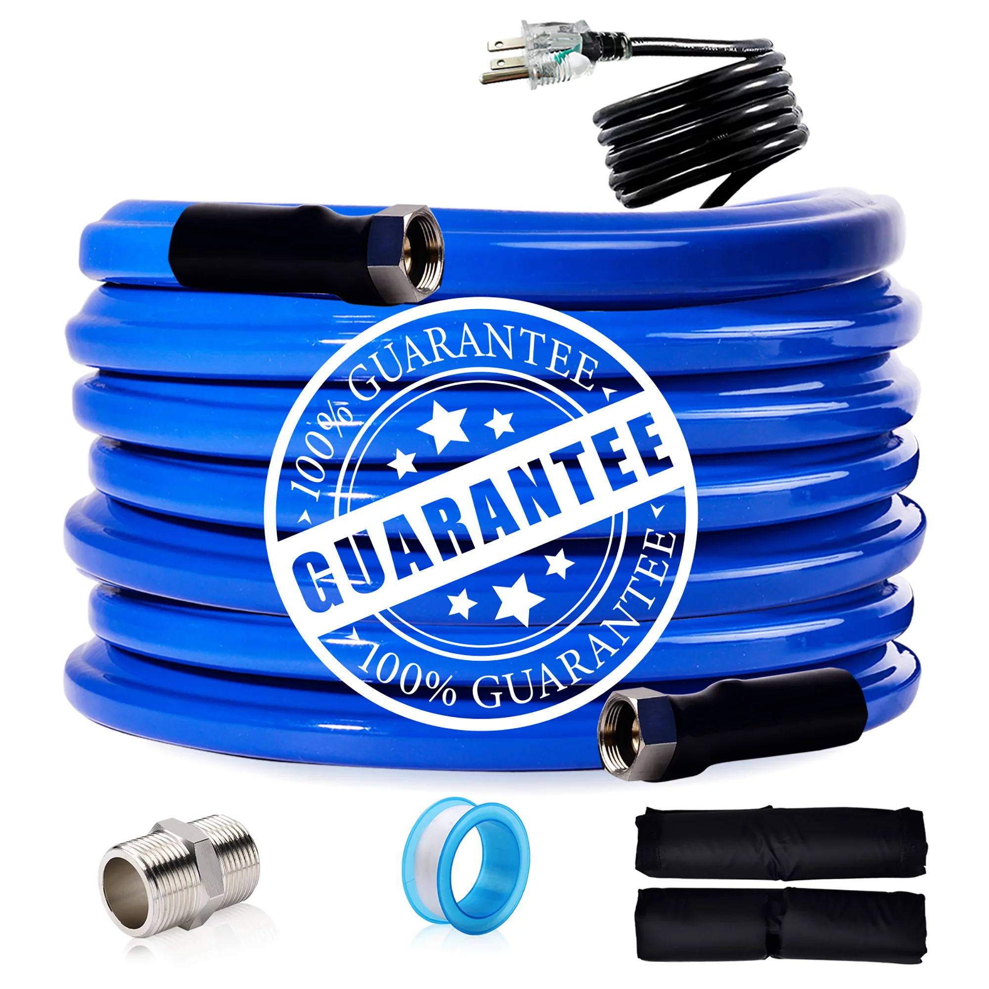 Scilulu 15 Ft Heated Water Hose. Outdoor Drinking Water Hose Freeze Protection Down to -45 F for RV Trailer