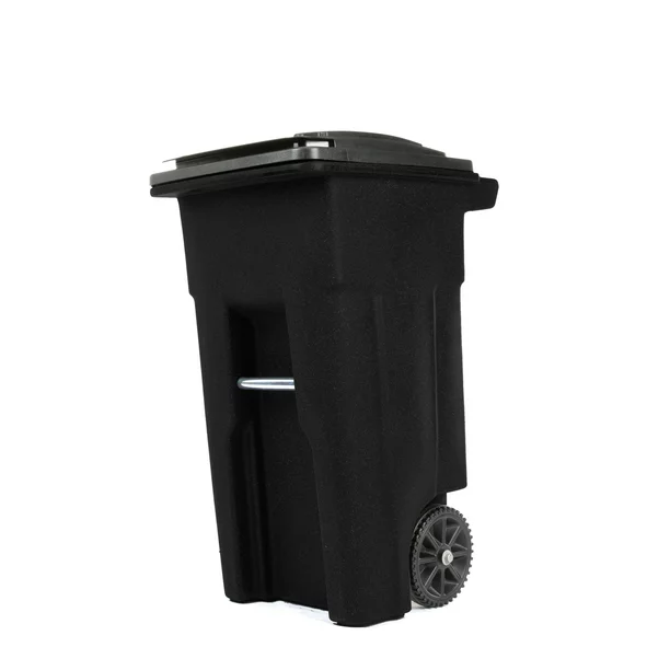 Toter 32 Gallon Garbage Can Black With Wheels And Lid For Outdoor Or Indoor Use