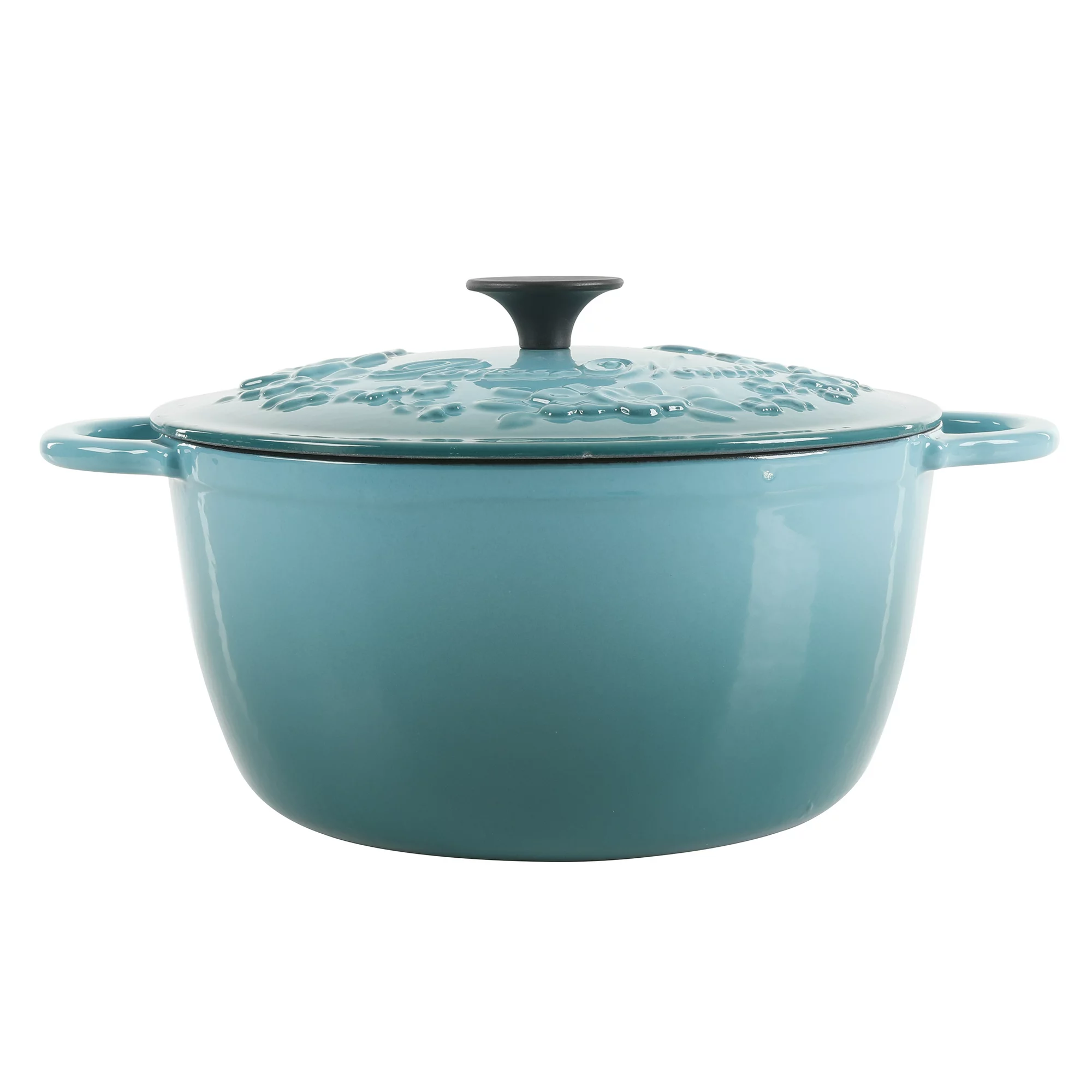 The Pioneer Woman Timeless Beauty Enamel on Cast Iron 6-Qt Dutch Oven. Turquoise