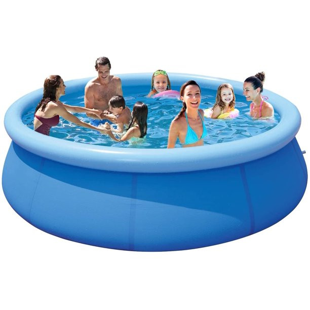 Sugift 10ft X 30in Inflatable Above Ground Swimming Pool. Blue