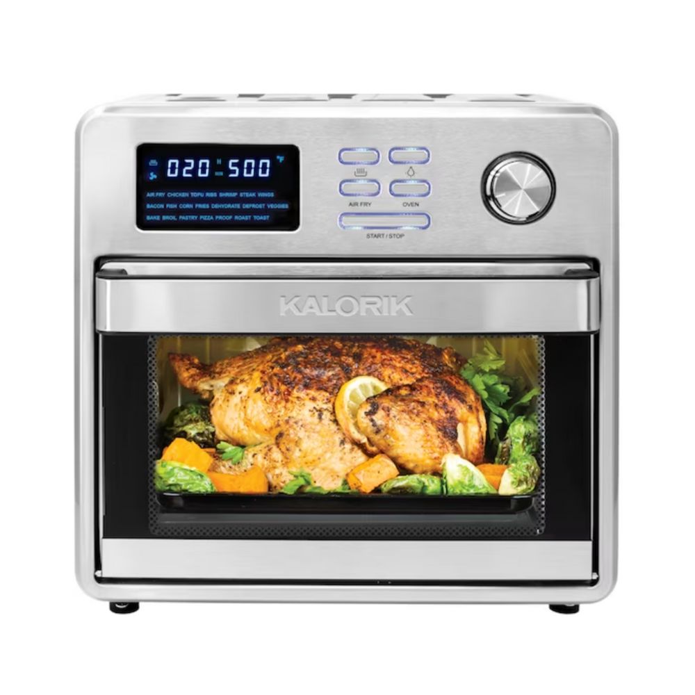 Kalorik Maxx 6-Slice Stainless Steel Toaster Oven with Rotisserie