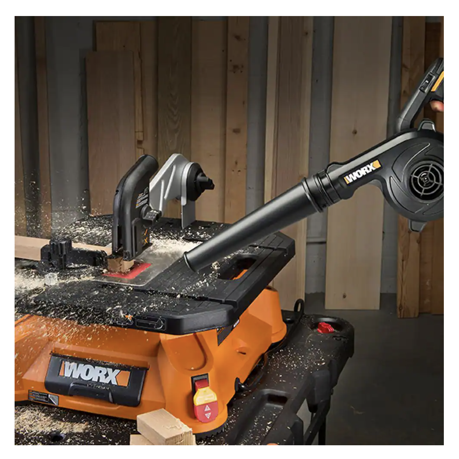 Worx Power Share Cordless Shop Blower. 160 MPH. 3 Speed (Battery & Charger Included)