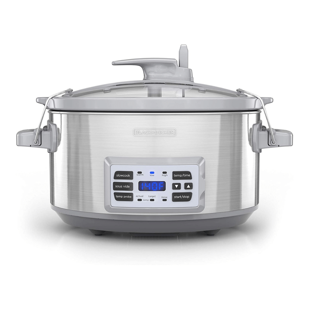 Black + Decker SCD7007SSD 7-Quart Digital Slow Cooker with Temperature Probe and Precision Sous-Vide