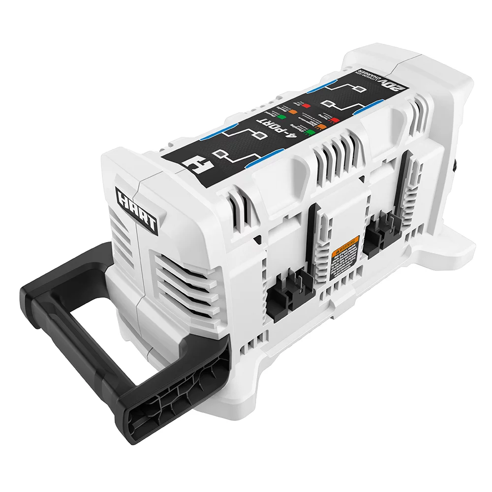 Hart 20-Volt Lithium-Ion 4-Port Fast Charger (Batteries Not Included)