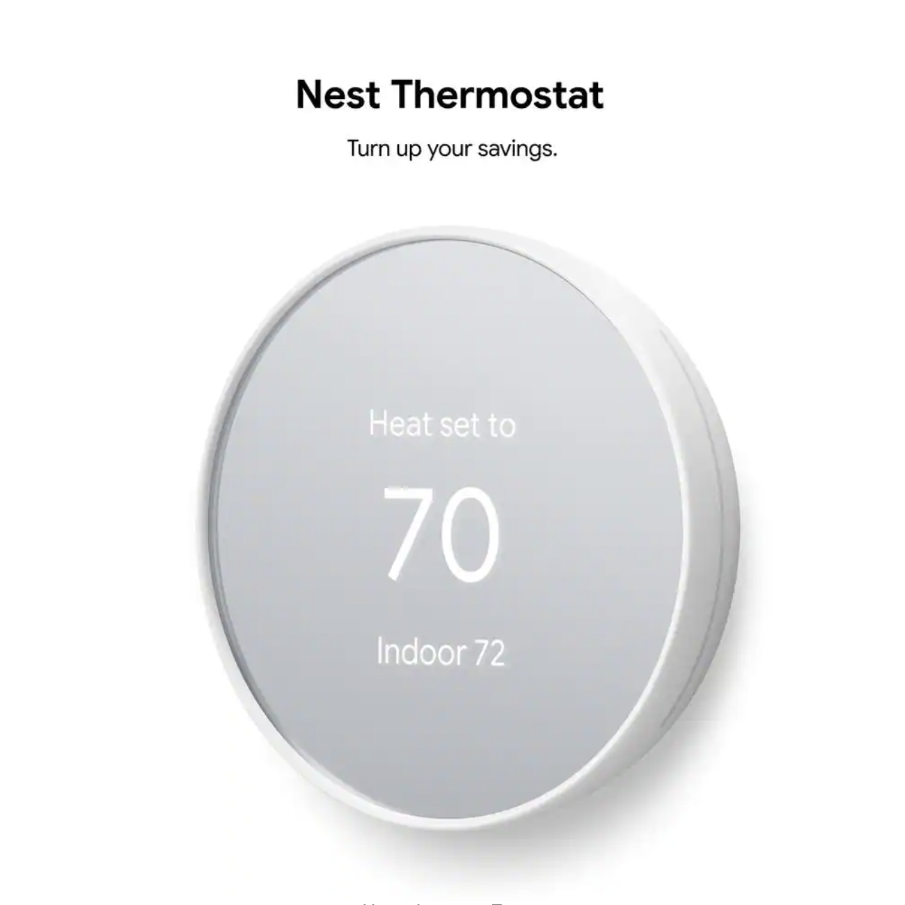 Google Nest Thermostat - Smart Programmable Wi-Fi Thermostat. Snow (2 Pack)