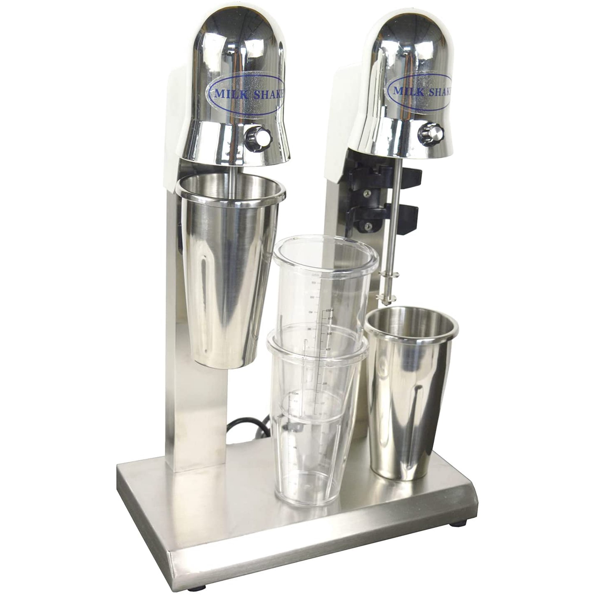 HayWHNKN Electric Milk Shake Blender Stainless Steel Double Head Mixer