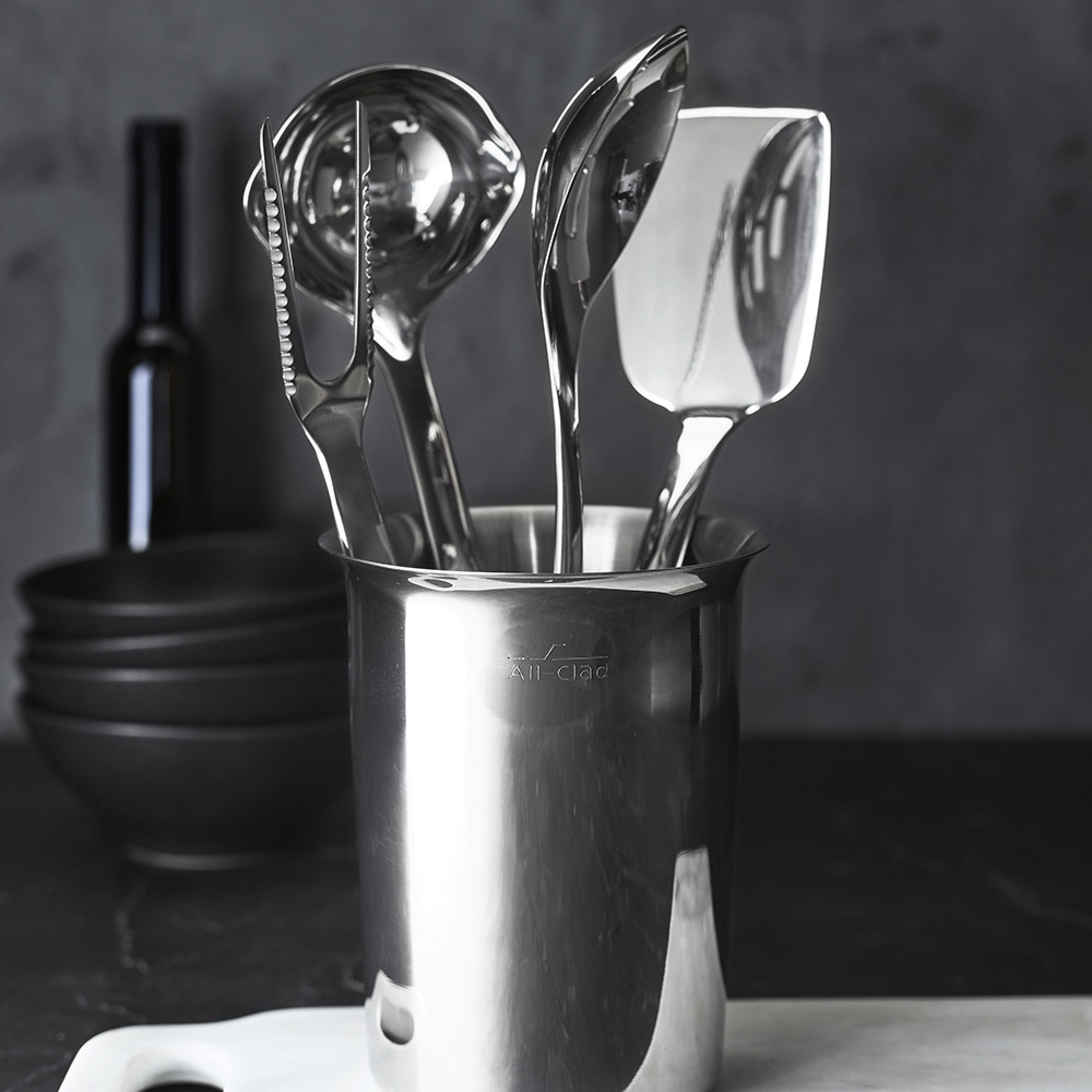 All-Clad Precision Stainless-Steel Tools. Set of 5