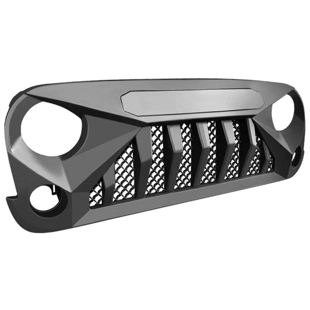 American Modified Gladiator Grille for 2007 to 2018 Jeep Models. Matte Black