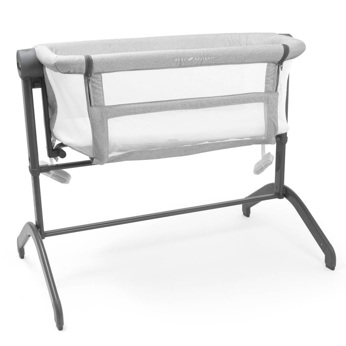 Baby Delight Beside Me Wink Bassinet & Bedside Sleeper. Light Gray Fashion