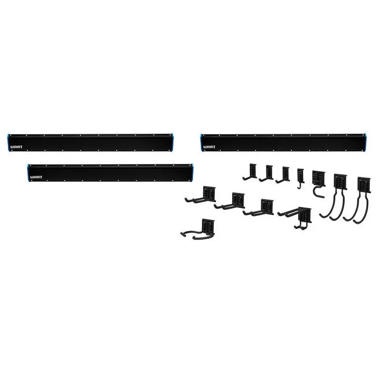 Hart 15-Piece Garage Storage Rail Starter Kit