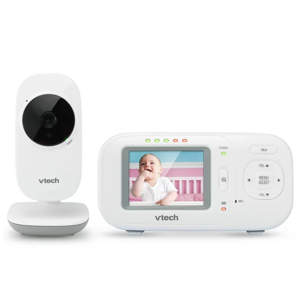 VTech VM2251 2.4″ Digital Video Baby Monitor With Full-Color And Automatic Night Vision