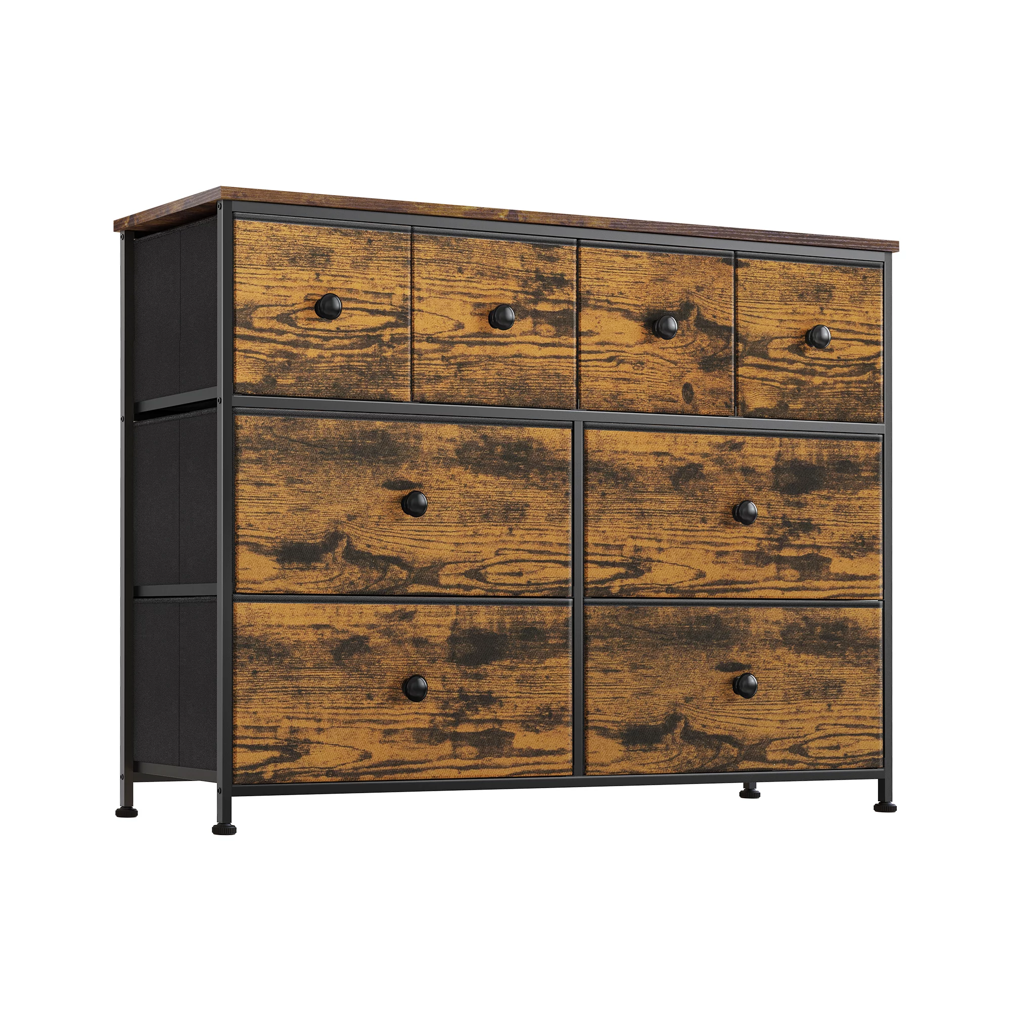 Reahome 8 Drawer Dresser for Bedroom Fabric Dresser Chest of Closets Storage Units Organizer Tower