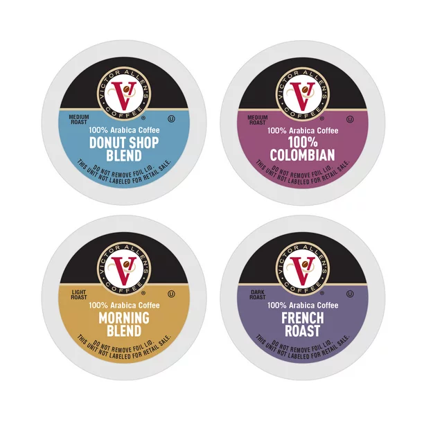 Victor Allen's Coffee Pods Variety Pack. Single Serve K-Cups for Keurig. 100 Count