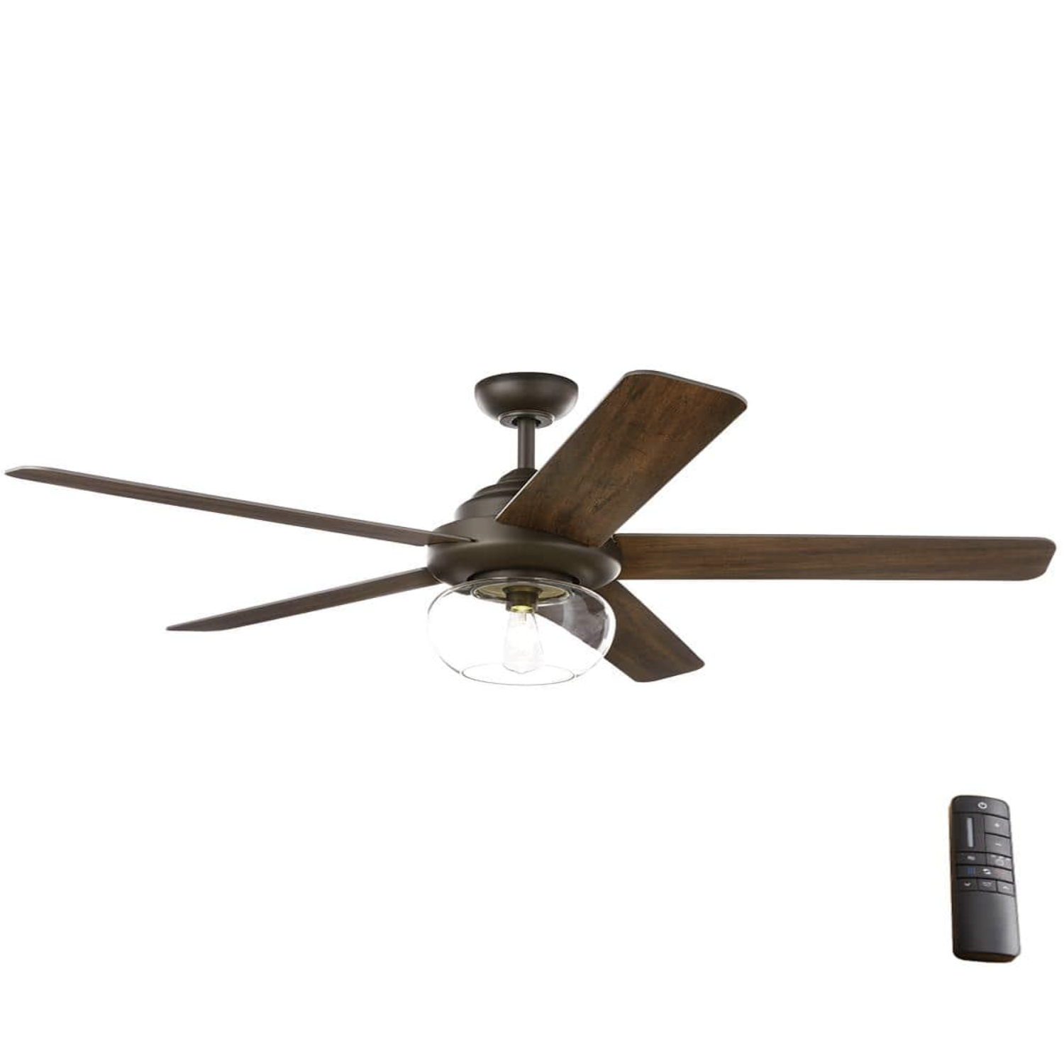 Home Decorators Collection Avonbrook 56 in. LED Bronze Ceiling Fan with Light Kit and Remote Control