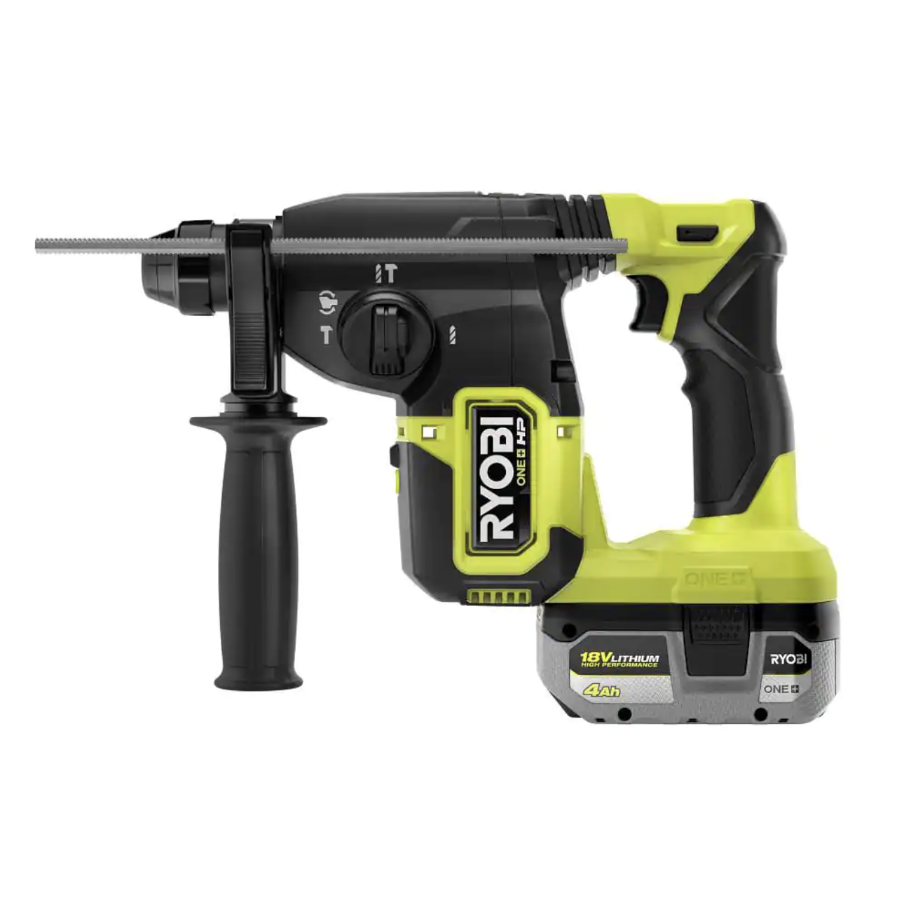 Ryobi One+ HP 18V Brushless Cordless 1 in. SDS Plus Rotary Hammer Kit with (1) 4.0 Ah Battery