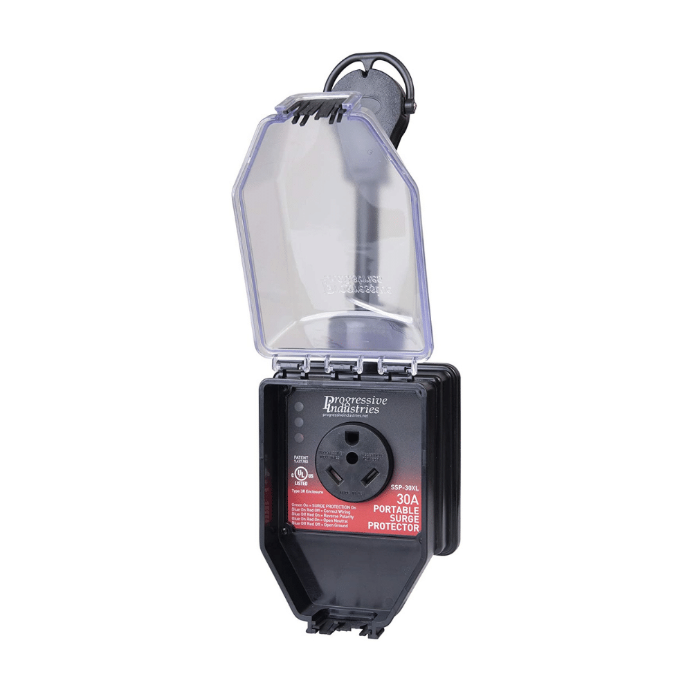 Progressive Industries 120V 30Amp Portable RV Smart Surge Protector with Cover (SSP-30XL)