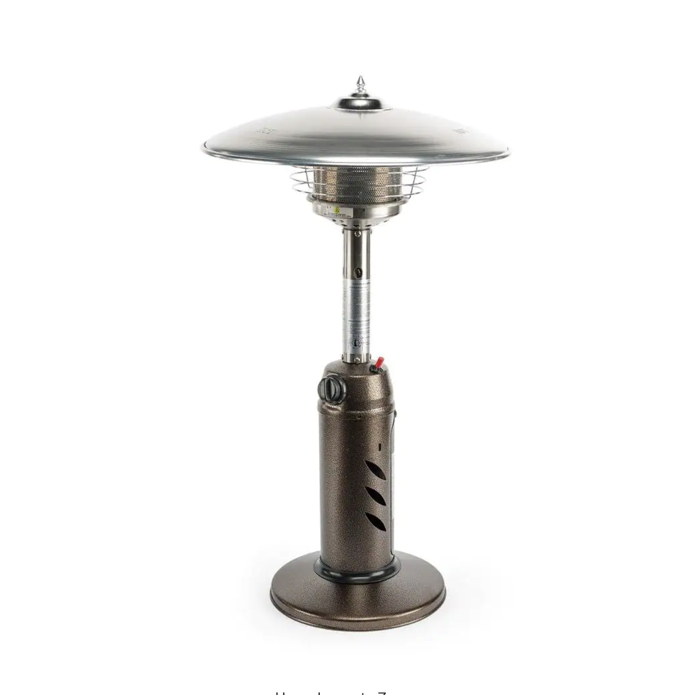Hampton Bay 11.000 BTU Powder Coated Bronze Tabletop Propane Patio Heater